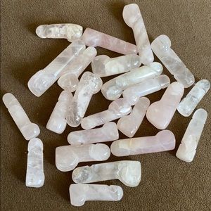 1-2” Rose Quartz Phalicks